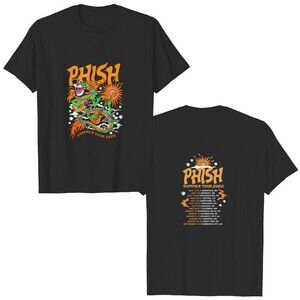 Phish Summer Tour 2022 Dragon Soot Jam Band 2 Sided Concert Unisex T-Shirt
